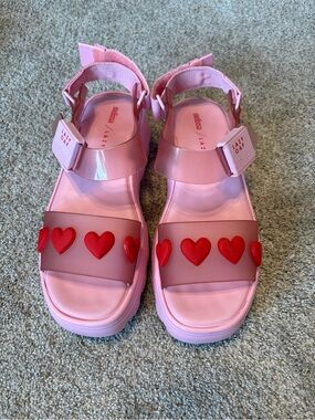 Lazy Oaf x Melissa Collab Heart Sandals
